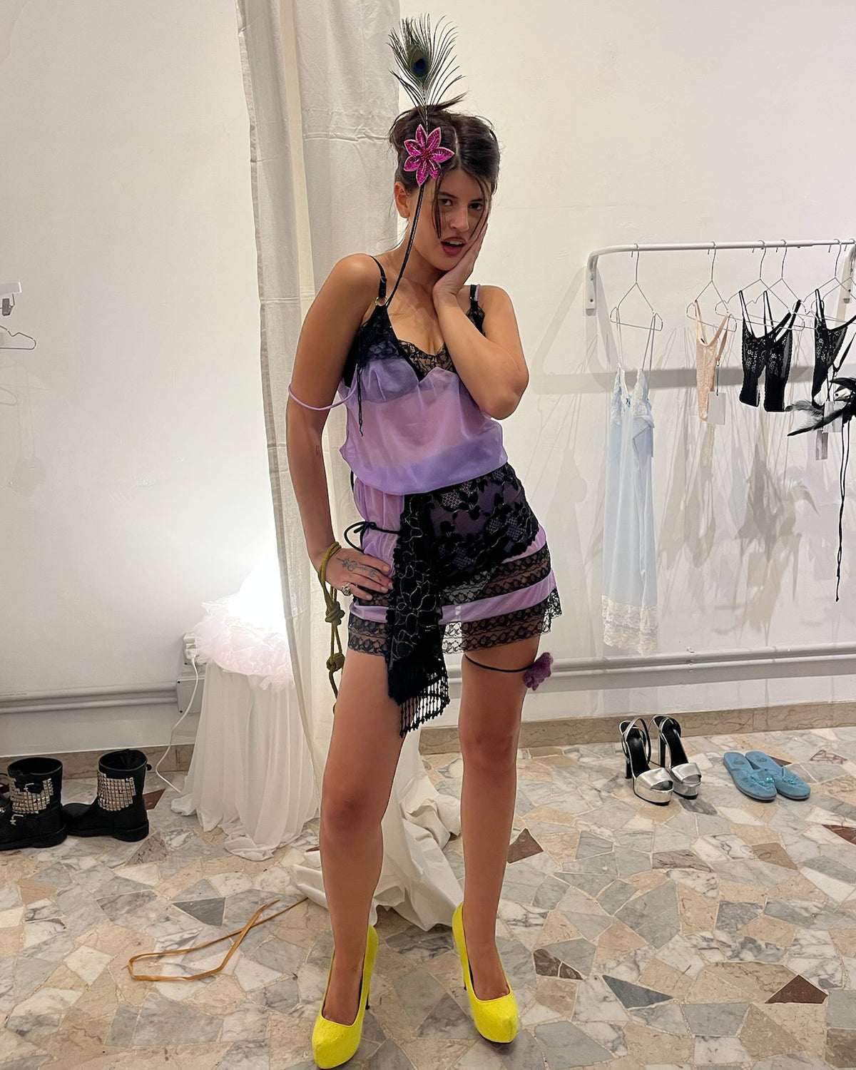 Violet Vintage Slip Dress